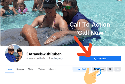 Facebook Business Page Call To Action button demo